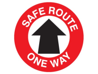 Slide To Open Left Safety Sign