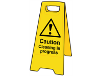 A-Board, Caution Cleaning In Progress