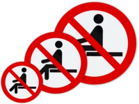Prohibition Symbol Safety Sign