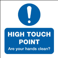 High touch point - How clean are your hands?- Pack of 12 stickers