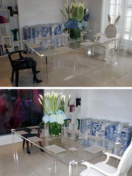 8 Seater Perspex Dining Table