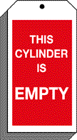 This Cylinder is Empty Tag