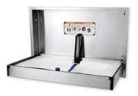 Full Stainless Steel Baby Changing Table Horizontal Opening