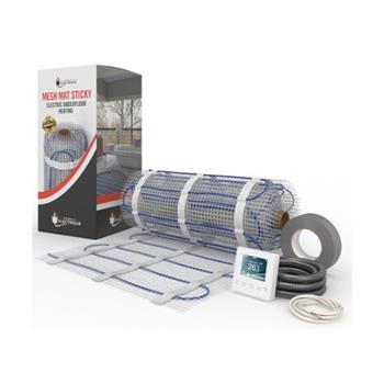 Mesh Mat (Sticky) Electric Underfloor Heating Kit For Under Tiles - 150w M²