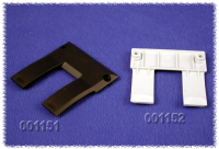 001151 (Clipper Series Belt/Pocket Clips - Hammond) - Black - ABS Plastic