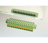 ASP0840706 (7 Pole vertical spring PCB terminal block 3.81mm pitch 9A 130V - Hylec APL Electrical Components)