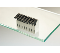 AST0240204 (2 Pole horizontal spring PCB terminal block 3.81mm pitch 6A 130V - Hylec APL Electrical Components)