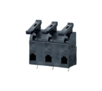 AST0590404 (4 Pole horizontal spring PCB terminal block 10mm pitch 10A 750V - Hylec APL Electrical Components)