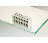AST0650204 (2 Pole horizontal spring PCB terminal block 5mm pitch 12A 250V - Hylec APL Electrical Components)