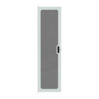 C2DF1970PLG1 (CDF Series C2 Doors - Hammond Manufacturing) - 40U Window Door for C2 Frame