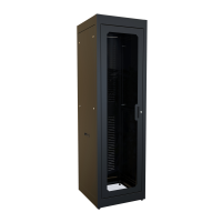 C2RR197023DBK1 (C2RR Series Equipment Storage Rack Cabinet - Hammond Manufacturing) - 40U 23D C2RR Data Rapid Rack