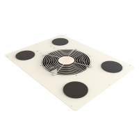 C2T1923F10CELG1 (C2TF Series Fan Top Panel - Hammond Manufacturing) - FAN TOP W/CABLE ENTRY 19X23