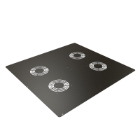 C2T2431VFBK1 (C2TF Series Fan Top Panel - Hammond Manufacturing) - VENTED, FAN CUT-OUT TOP 24X31