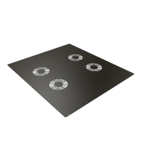 C2T2436VFBK1 (C2TF Series Fan Top Panel - Hammond Manufacturing) - VENTED, FAN CUT-OUT TOP 24X36