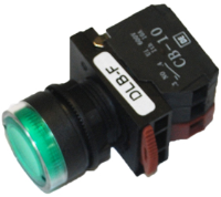 DLB22-F11GA (Flush head switch 1a 1b, green cap AC.DC24V - Hylec APL Electrical Components)