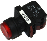 DLB22-P11RI (Elevated head push push release 1a 1b, red cap AC.DC220-240V - Hylec APL Electrical Components)