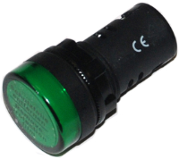 DLD22-GE (Pilot lamp flush head, green cap AC.DC100-120V - Hylec APL Electrical Components)