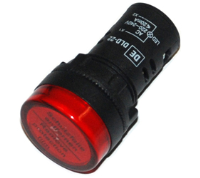 DLD22-RI (Pilot lamp flush head, red cap AC.DC220-240V - Hylec APL Electrical Components)