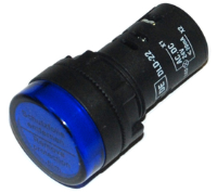 DLD22-SA (Pilot lamp flush head, blue cap AC.DC24V - Hylec APL Electrical Components)