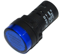 DLD22-SI (Pilot lamp flush head, blue cap AC.DC220-240V - Hylec APL Electrical Components)