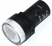 DLD22-WA (Pilot lamp flush head, white cap AC.DC24V - Hylec APL Electrical Components)
