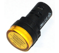 DLD22-YA (Pilot lamp flush head, yellow cap AC.DC24V - Hylec APL Electrical Components)