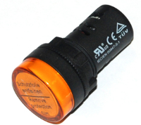 DLD22-YI (Pilot lamp flush head, yellow cap AC.DC220-240V - Hylec APL Electrical Components)
