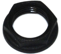 DLN16B (M16 Flanged black locknut - Hylec APL Electrical Components)