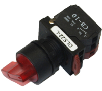 DLS22-L211R (Long shaft 2 position 1a 1b red - Hylec APL Electrical Components)