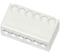 DNMB/2TG/5PN2 (Perforated & numbered terminal cover for DIN Rail enclosures, enclosure 2, 12-7 - Hylec APL Electrical Components)