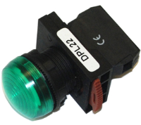 DPL22-GA (Pilot lamp round head green cap AC.DC24V - Hylec APL Electrical Components)