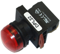 DPL22-RE (Pilot lamp round head red cap AC.DC100-120V - Hylec APL Electrical Components)