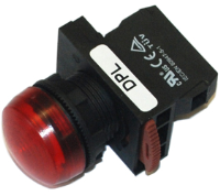 DPL22-RI (Pilot lamp round head red cap AC.DC220-240V - Hylec APL Electrical Components)