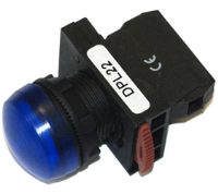 DPL22-SA (Pilot lamp round head blue cap AC.DC24V - Hylec APL Electrical Components)