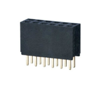 FR20206VBDN0001 (6 Pole vertical Female Connectors 2.54mm pitch 3A - Hylec APL Electrical Components)