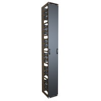 FRCM44U1012 (FRCM Series Vertical Finger Cable Manager with Door - Hammond Manufacturing) - 44U 10WX12D FINGER CABLE MGR