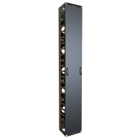 FRCM44U128 (FRCM Series Vertical Finger Cable Manager with Door - Hammond Manufacturing) - 44U 12WX8D FINGER CABLE MGR