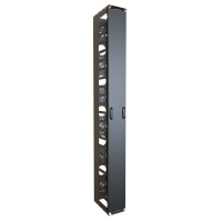 FRCM44U812 (FRCM Series Vertical Finger Cable Manager with Door - Hammond Manufacturing) - 44U 8WX12D FINGER CABLE MGR