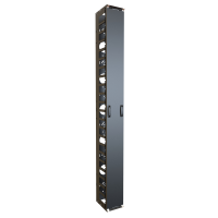 FRCM44U88 (FRCM Series Vertical Finger Cable Manager with Door - Hammond Manufacturing) - 44U 8WX8D FINGER CABLE MGR