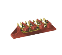 FV273/6B (6 Pole screw to tab terminal block with integrated earth bracket - Hylec APL Electrical Components)