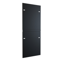 H1SP48U42BK (H1 Series Data Center Server Cabinet - Hammond Manufacturing) - 48U 42D Solid Side Panel for H1 Cabinet (Black)