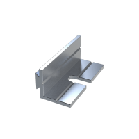 MF80SI (Aluminium Mounting Brackets - Box Enclosures Ltd) - Silver - 80mm - Aluminium