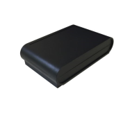 PP70N (PP Series Desktop Console Enclosures - Evatron Plastic Enclosures) - Black - 220mm x 140mm x 56mm - ABS Plastic - IP65