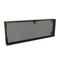 RMSC1904BK1 (RMSC Series Security Cover - Hammond) - Black - 177mm x 483mm x 41mm - 16 Gauge Steel with Acrylic Door