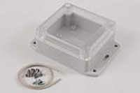 RP1050BFC (RP Series Enclosures - Ritec) - Off-White / Clear Lid - 85mm x 80mm x 40mm - Polycarbonate - IP65