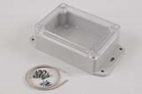 RP1080BFC (RP Series Enclosures - Ritec) - Off-White / Clear Lid - 105mm x 75mm x 40mm - Polycarbonate - IP65