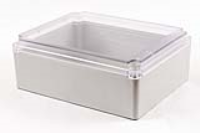 RP1610C (RP Series Enclosures - Ritec) - Off-White / Clear Lid - 250mm x 200mm x 95mm - Polycarbonate - IP65