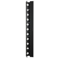 RRCM48UD (RRCM Series Vertical Cable Manager with Door - Hammond Manufacturing) - 48U Heavy Duty 6 Wide by 5 deep vertical cable manager with hinged door
