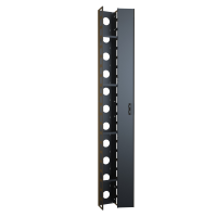 RRCM848UD (RRCM Series Vertical Cable Manager with Door - Hammond Manufacturing) - 48U Heavy Duty 8 Wide by 6 deep vertical cable manager with hinged door