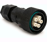THB.405.B2A.Z (TeePlug Powersocket 5 pole Screw terminal 7mm to 14mm cable diameter, 4 mm max conductor size IP68 17.5A 400V 1 cable entry, assembled - Hylec APL Electrical Components)